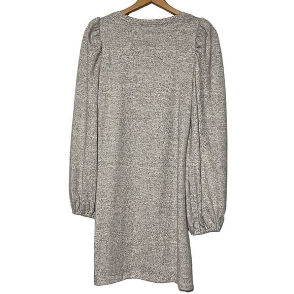 Long Sleeve Dress Women's Medium Nine West Gray Soft Stretch Casual Basic NEW - Picture 6 of 10